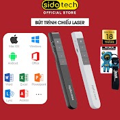 Bút Trình Chiếu Powerpoint Thuyết Trình Laser Sidotech Inphic L1P Chiếu Slide Điều Khiển 2 Màn Hình / Pin Sạc / Xa 100M