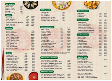 SGF - Spice Grill Flame menu 