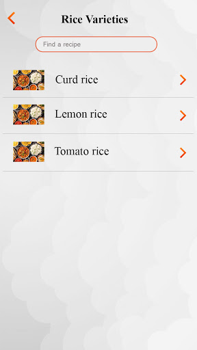 Screenshot South Indian Recipe