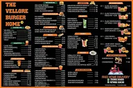 The Vellore Burger Home menu 1