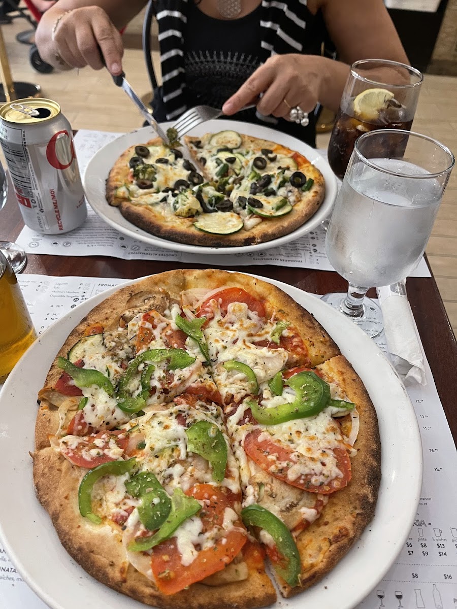 Two gluten free pizzas