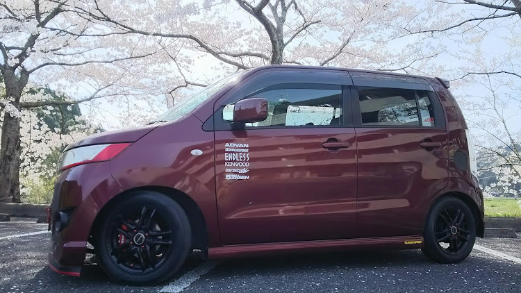 ワゴンRスティングレーの職場変わりました！・桜も散り始めてますねに関するカスタム事例の投稿画像3枚目