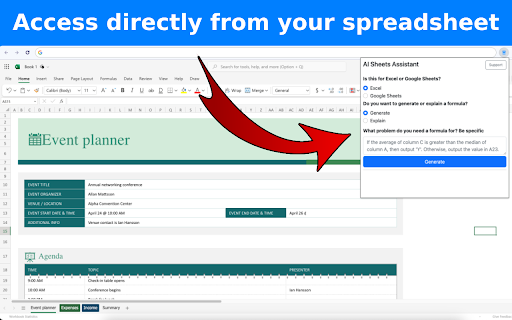 AI Sheets Assistant - For Excel & Sheets