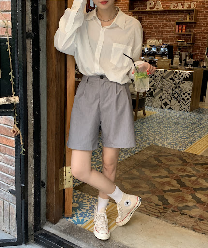 Title 8, Womens Five-Point Pants Suit Shorts Loose, Thi...