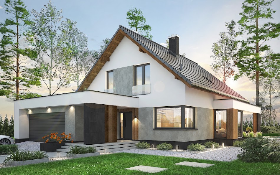 Wizualizacja 3 domu Perfetto