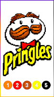 Food Logo Pixel Art Coloring Screenshot