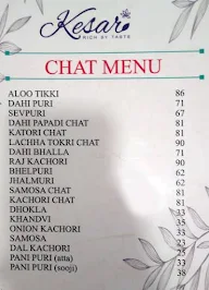 Kesar Sweet Shop and Fast Food menu 6