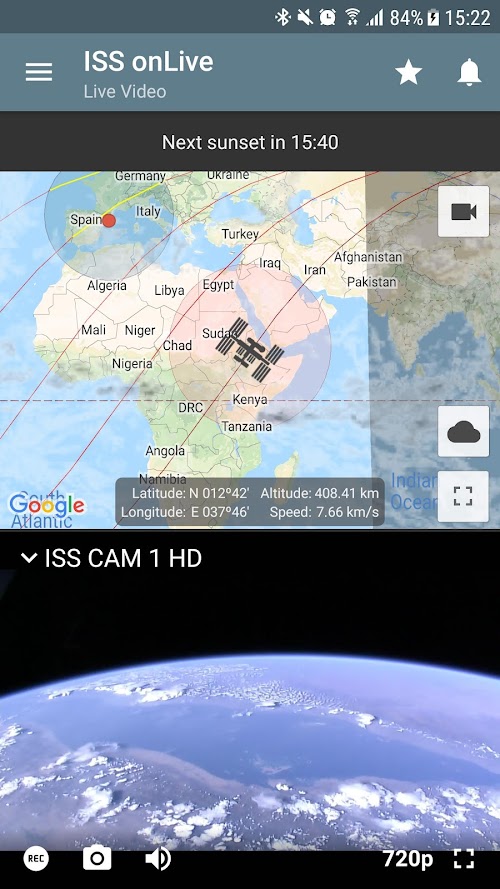 Screenshot 2 ISS on Live: HD View Earth Live 4.5.1 APK PAID