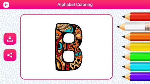 Alphabet Coloring Pages For KIDS:Coloring Master Mod Apk ...