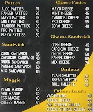 Yash Confectionery menu 1