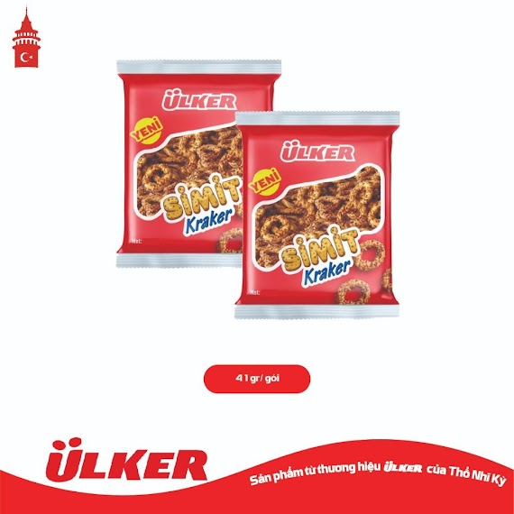 Combo 2 Gói Bánh Cracker Vòng Giòn Ulker Simit 41G