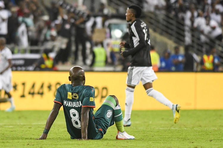 Makhehlene Makhaula, captain of AmaZulu FC during the MTN8 final match between AmaZulu FC and Orlando Pirates at Moses Mabhida Stadium.