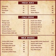 Jai Shankar Canteen menu 1
