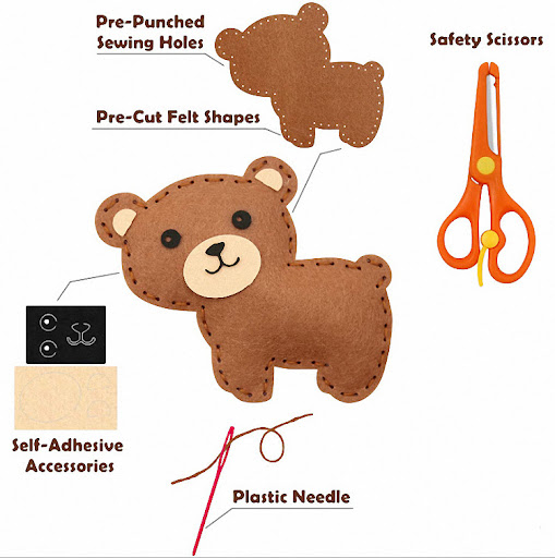 Title 6, DIY Childrens Early Education Sewing Kit Pet S...