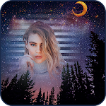 Cover Image of Descargar Night Photo Frame & Editor | Night Sky Photo Frame 1.0 APK