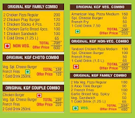 Original Kgf King Of Good Food menu 2