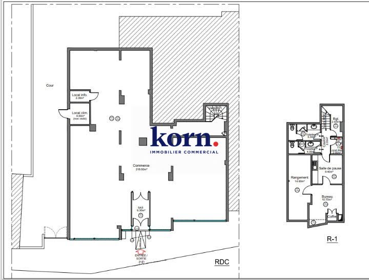 Location  locaux professionnels  283 m² à Paris 19ème (75019), 6 833 €