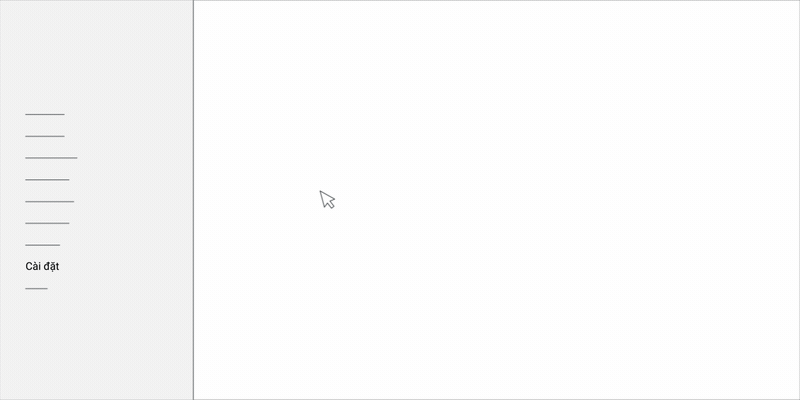 Ảnh GIF động minh hoạ cách chuyển đến Khoá API bên ngoài trong Squarespace.