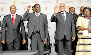 Former Zimbabwean president Robert Mugabe and President Jacob Zuma.