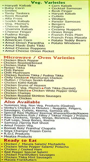 Singh Chicken House menu 