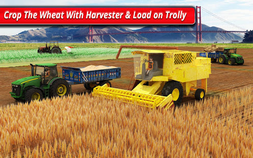 Village Tractor Farming: GBT New Farming Games 3D banner