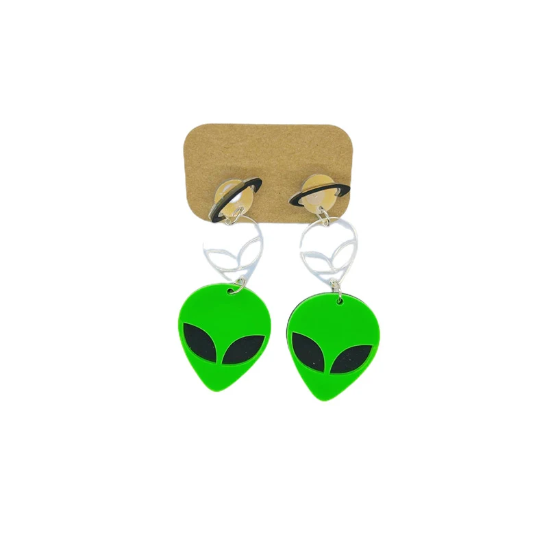Pendientes acrílicos alienígenas personalizados — ¡expresa tu estilo único con estos pendientes divertidos y originales!