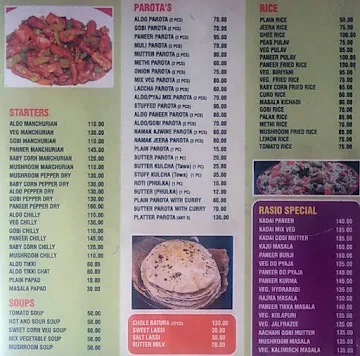 Rasoi menu 