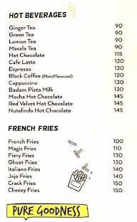 The Shake Maker menu 2