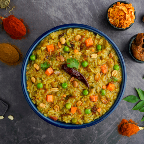 Kathiyawadi Masala Khichdi