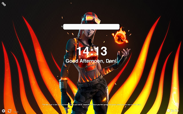 Blaze Fortnite Skin Wallpapers New Tab