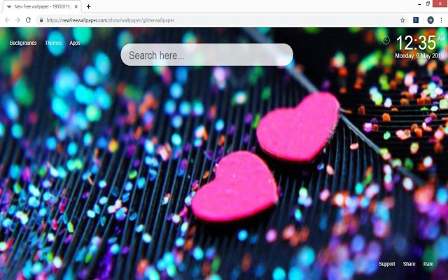 Glitter Wallpaper HD New Tab Twinkle Themes