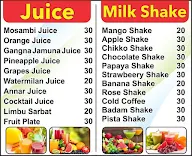 Jay Shankar Milk Shake & Juice Center menu 1