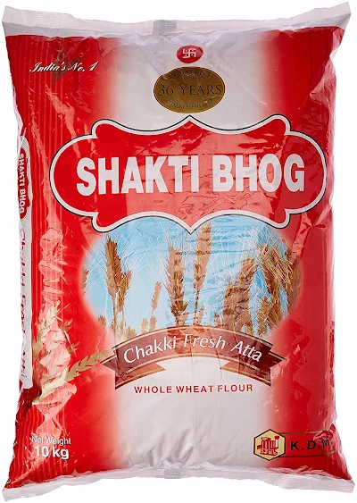 Shakti Bhog Chakki Fresh Atta - 10 kg