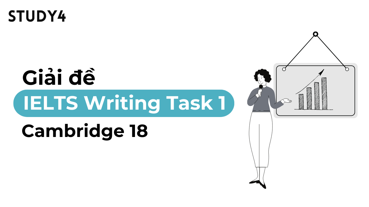 giải đề ielts writing task 1 cambridge 18