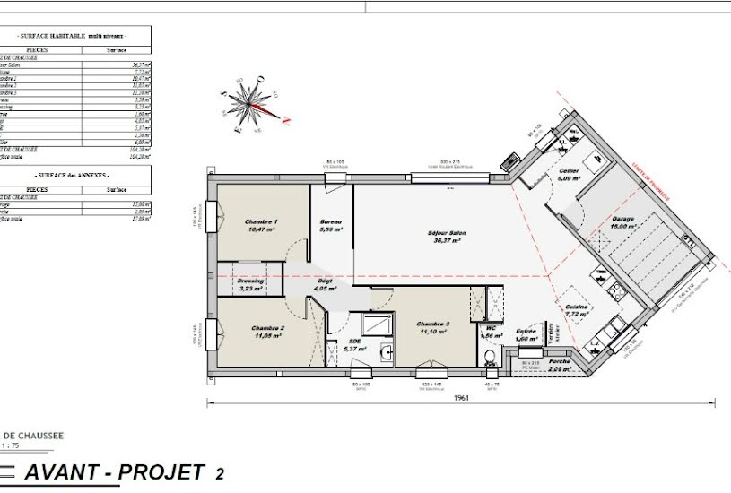  Vente Terrain + Maison - Terrain : 815m² - Maison : 100m² à Courcôme (16240) 