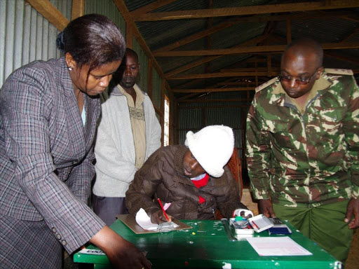 A file photo of exam supervisors at work. /FILE