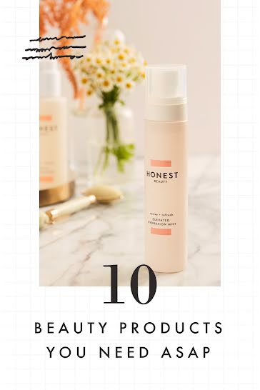 10 Beauty Products - Pinterest Pin template