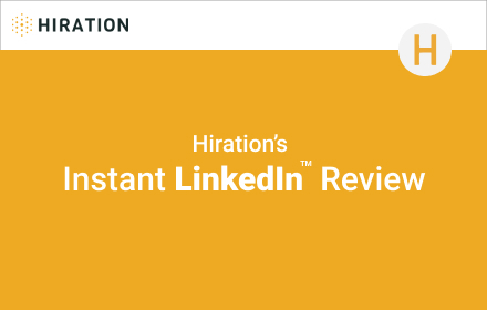 Hiration - Linkedin Review Chrome Extension Preview image 0