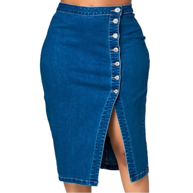 Title 3, Dames Denim Rok Plus Size jeans comfortabele pa...
