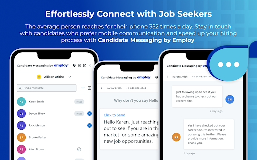 Candidate Messaging by Employ