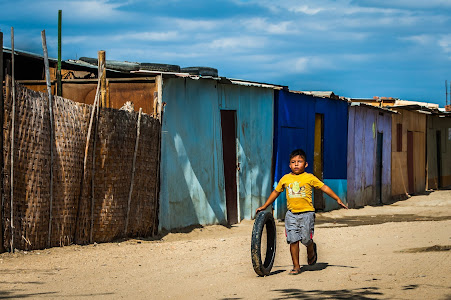 A boy and his tire