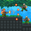 Icon Gun Force Side-scrolling Game