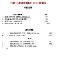 The Barbeque Busters menu 2