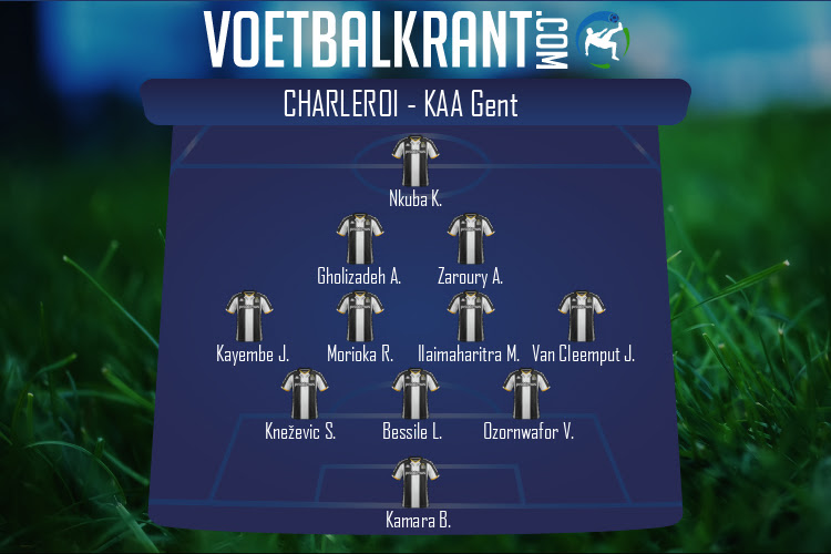 Opstelling Charleroi | Charleroi - KAA Gent (22/01/2022)