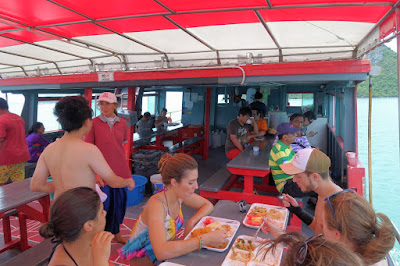 Lunch aboard the big boat