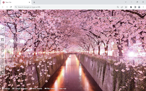 Cherry Blossom Wallpaper New Tab