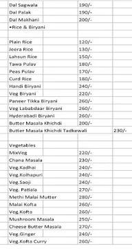 Uncle Da Dhaba menu 1