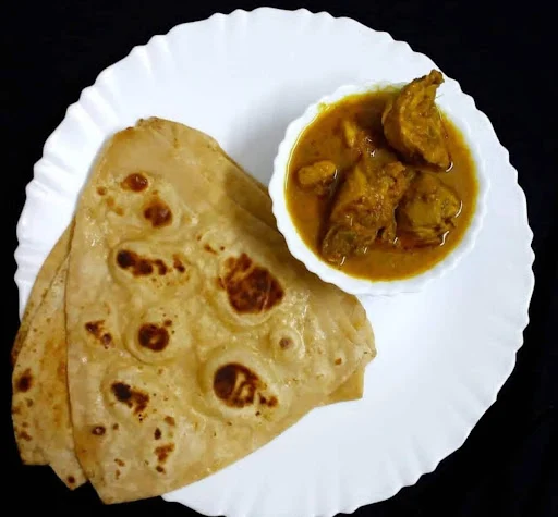 Chicken Curry With Paratha [Serves 1]