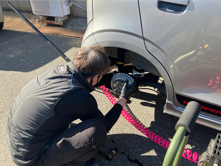 アルトワークスのいつもイイネ&コメントありがとうございます🙇‍♂️・新年初カスタム・TE37 SONIC SL・ホイール交換に関するカスタム事例の投稿画像15枚目
