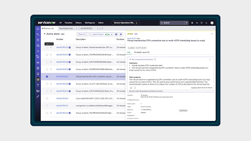 Now Assist for ITOM – VM performance simplification.